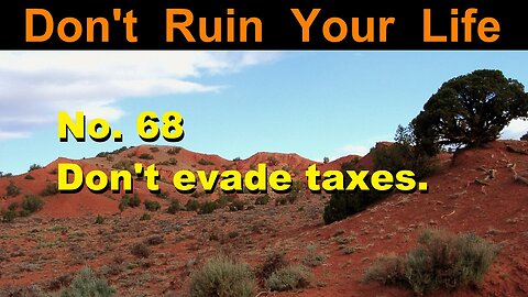 DRYL No. 68 -- Don't evade taxes.