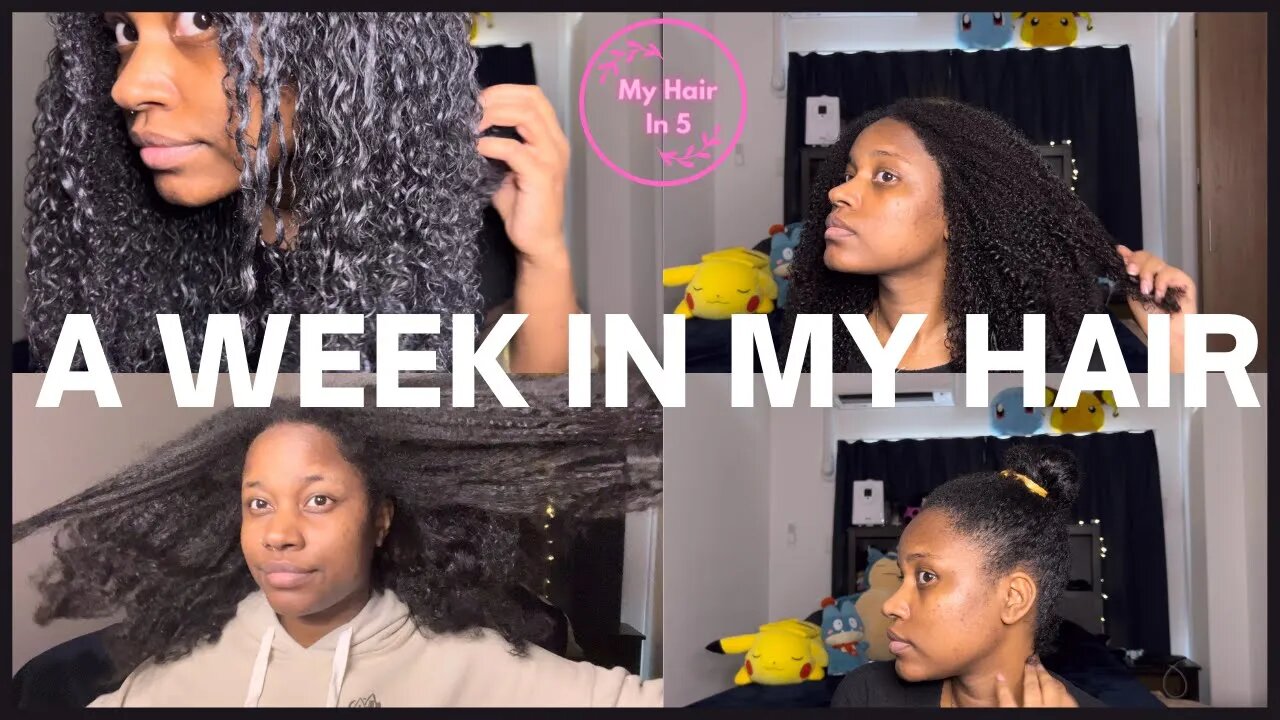 A Week In My Waist Length Hair | My Hair In 5