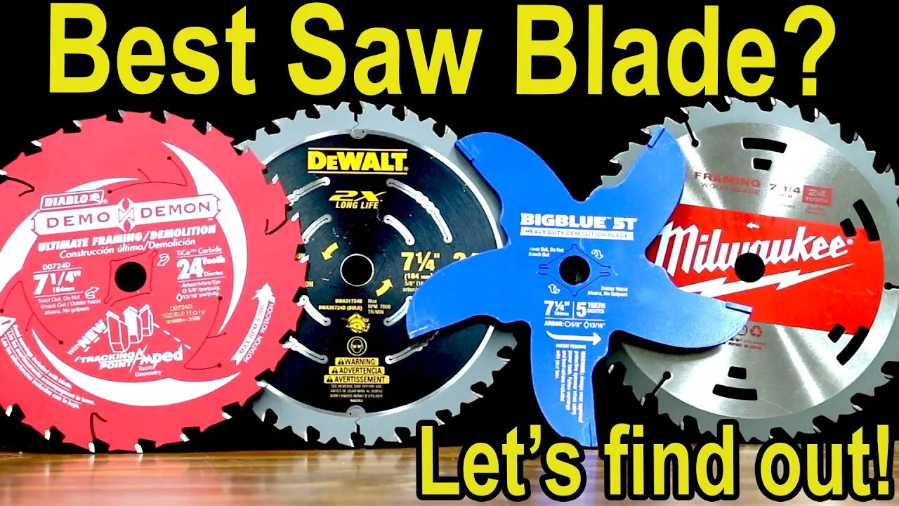 Best "Demolition" Circular Saw Blade? Milwaukee, Diablo, DeWalt, Hercules, Evolution, Bosch, Amana