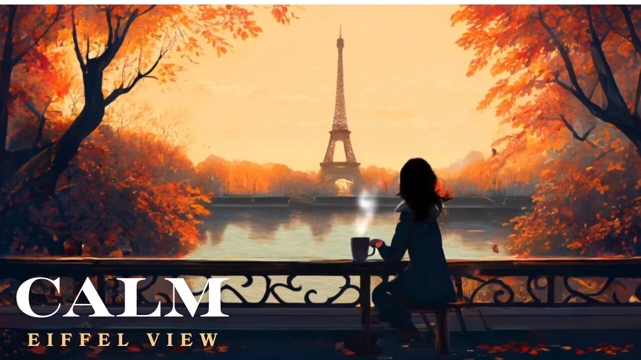 Autumn Serenity by the Eiffel Tower | Peaceful Piano Music