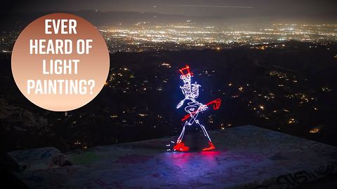 Skeletons come alive in this long exposure animation