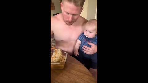Eating Food while baby watching..😂😂