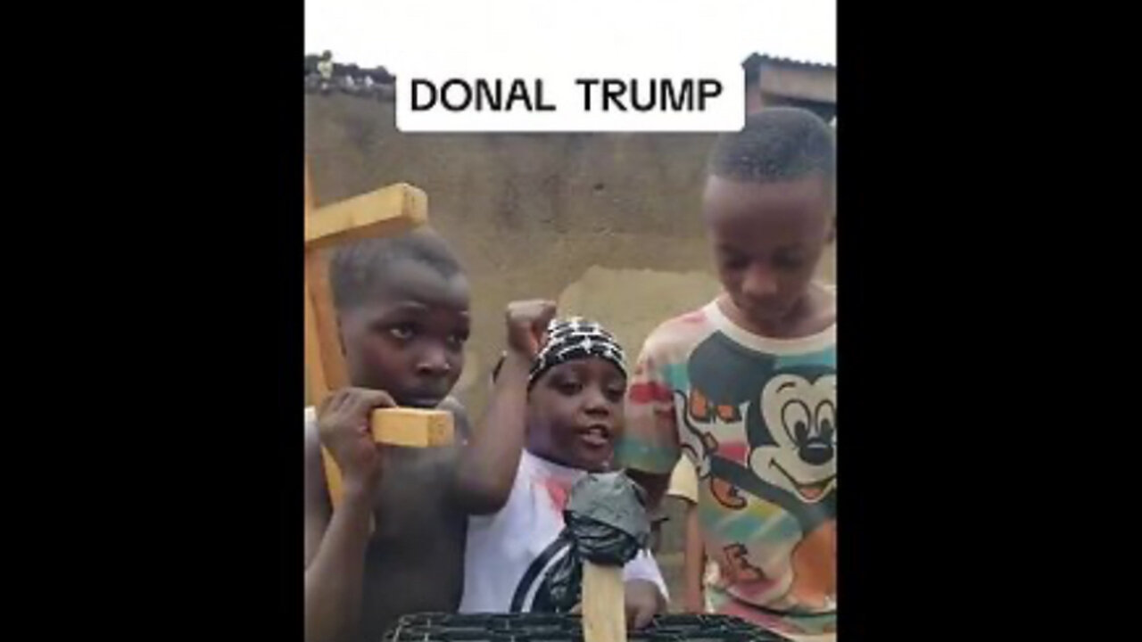 Third World Kids Reenact Trump Assassination Attempt [Kids in Uganda Inspired by Trump’s Courage]