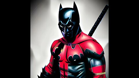 Deadpool fused with Batman #deadpool #batman #wonderapp