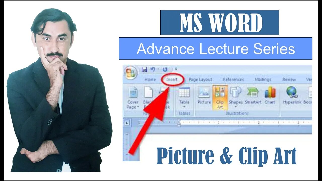 Insert Picture Clip art and Smart Art in Ms Word|Sadar Khan Tv