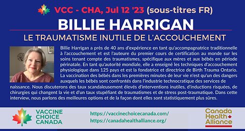 Billie Harrigan - Le Traumatisme inutile de l’accouchement.