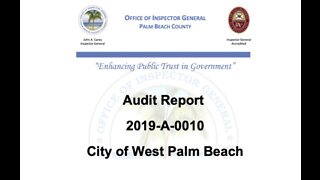 Audit report released on West Palm Beach travel expenses