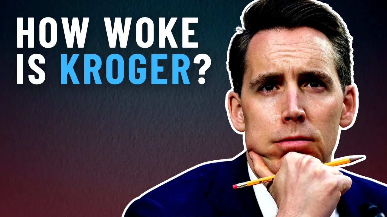 Woke Kroger CEO plays dumb when confronted by Senator Josh Hawley