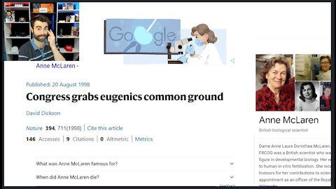 Google Doodle Celebrates Eugenicist Anne McLaren, Supporting 1994 Chinese "Eugenics Law"