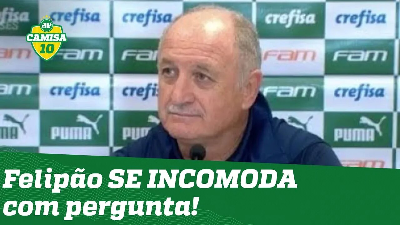 Felipão SE INCOMODA ao ser perguntado sobre protesto da Mancha!