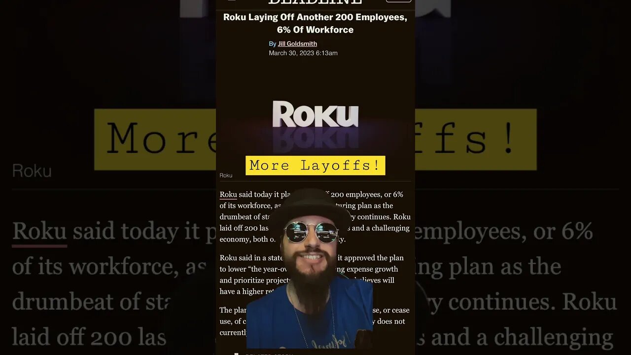 MORE Entertainment Lay Offs! Roku To Lay Off HUNDREDS Of Employees!