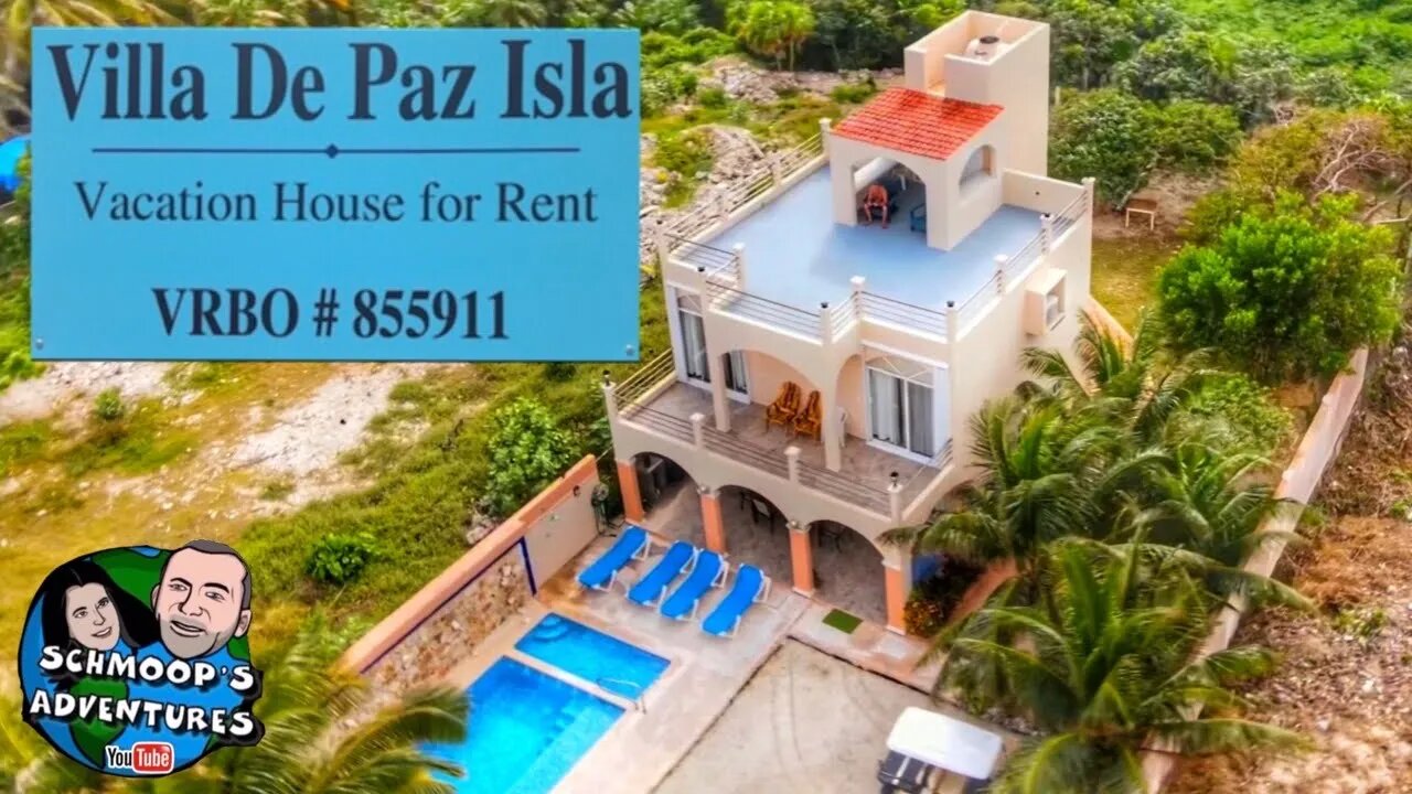 Villa De Paz Isla for rent on Isla Mujeres, travel to Mexico for this one!