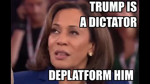 Trump is a dictator; Btw Kamala supports censorship, 1984 is now. (#FirstFemalePresident)