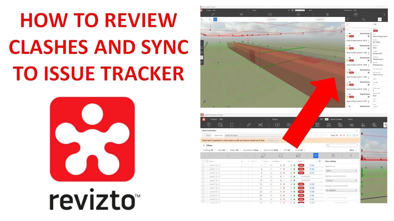 REVIZTO LESSON 7: HOW TO REVIEW CLASHES AND SYNC WITH ISSUE TRACKER