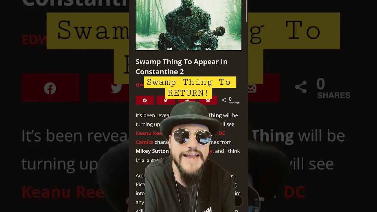 Swamp Thing Is BACK! To Appear In Constantine 2 w/ Keanu Reeves