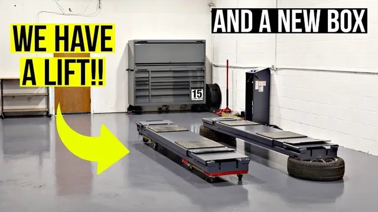 New Shop Update EP 3! (Bendpak Lift, New Box & Office Finished)