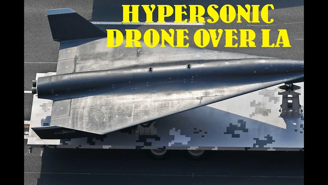 HYPERSONIC ROCKET DRONE OVER LOS ANGELES