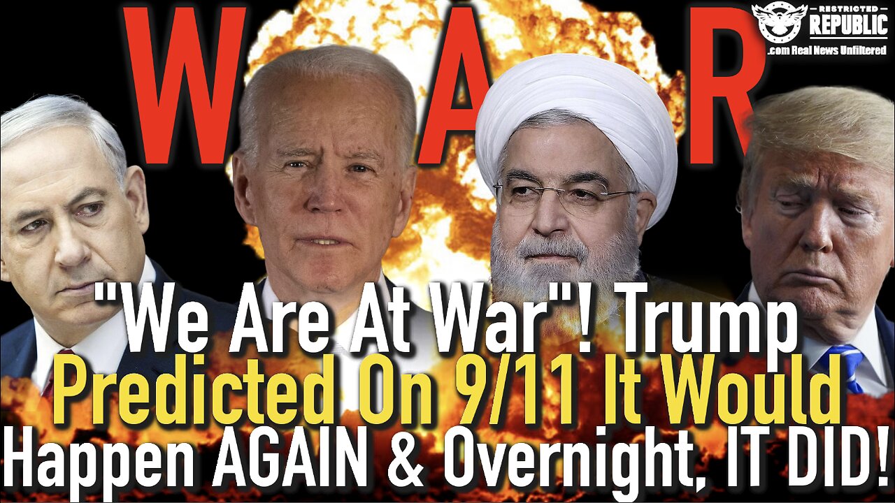 "We Are At War"! Trump WAS RIGHT! He Predicted On 9/11 It Would Happen AGAIN and Overnight, IT DID!