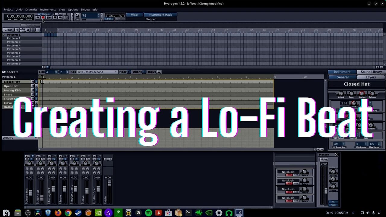 Creating a lofi beat | lofi hiphop | Time-lapse 🎵🔥