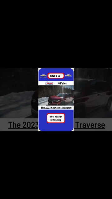 Don't miss out on getting YOUR 2023 Chevrolet Traverse with 2.9% APR for 72 months ONLY at O'Fallon!