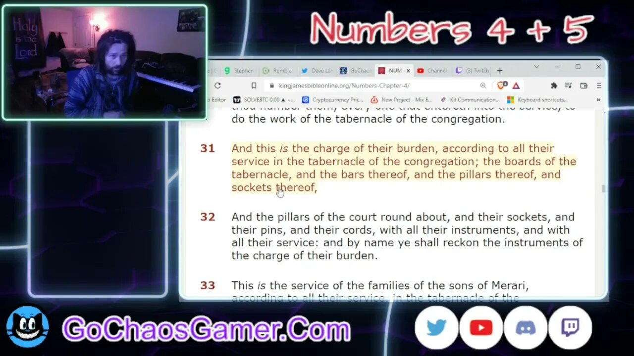 Numbers 4 and 5 King James Version (KJV 3/3/2022)