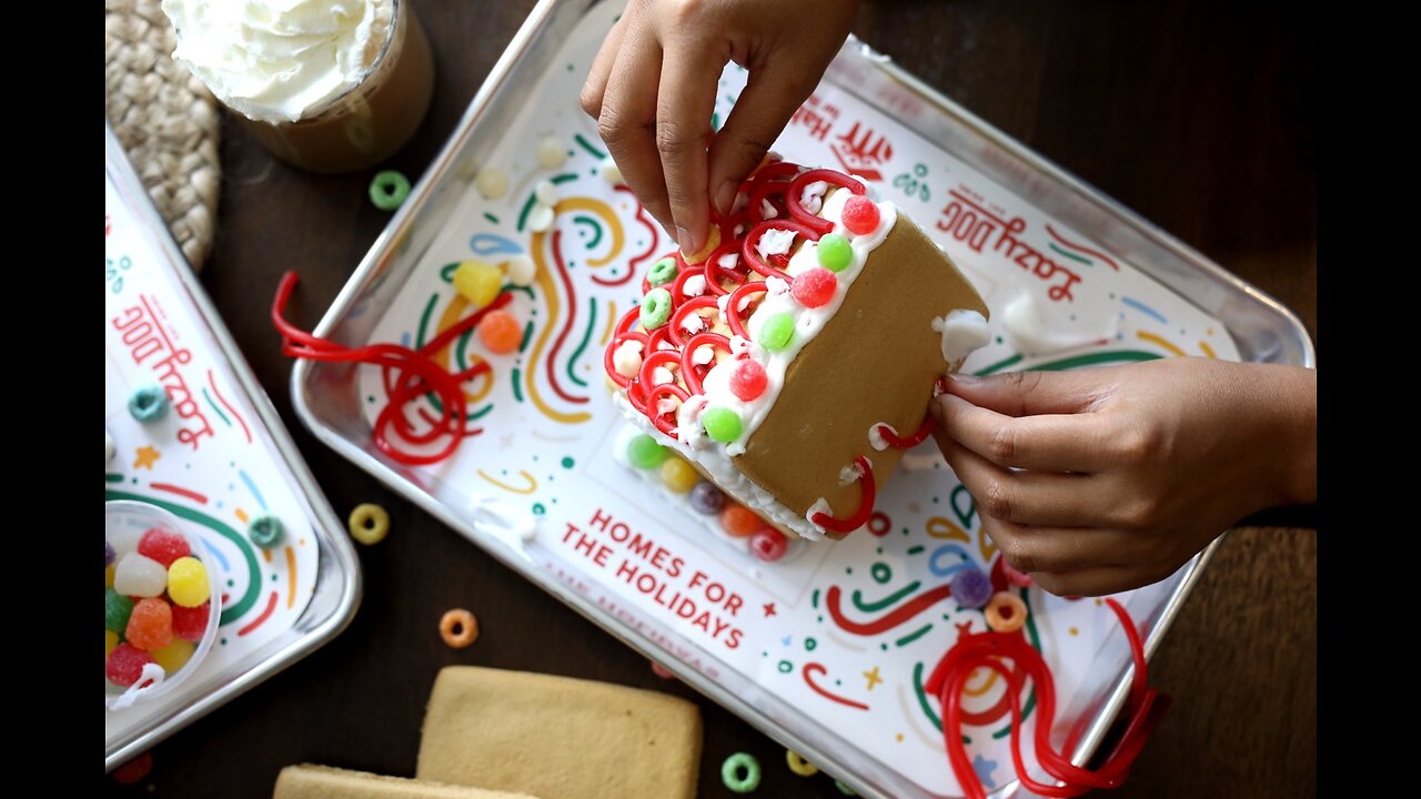 Build a gingerbread house, help build a real house