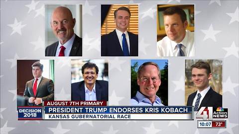 Last-minute endorsements come in for Kansas gubernatorial candidates