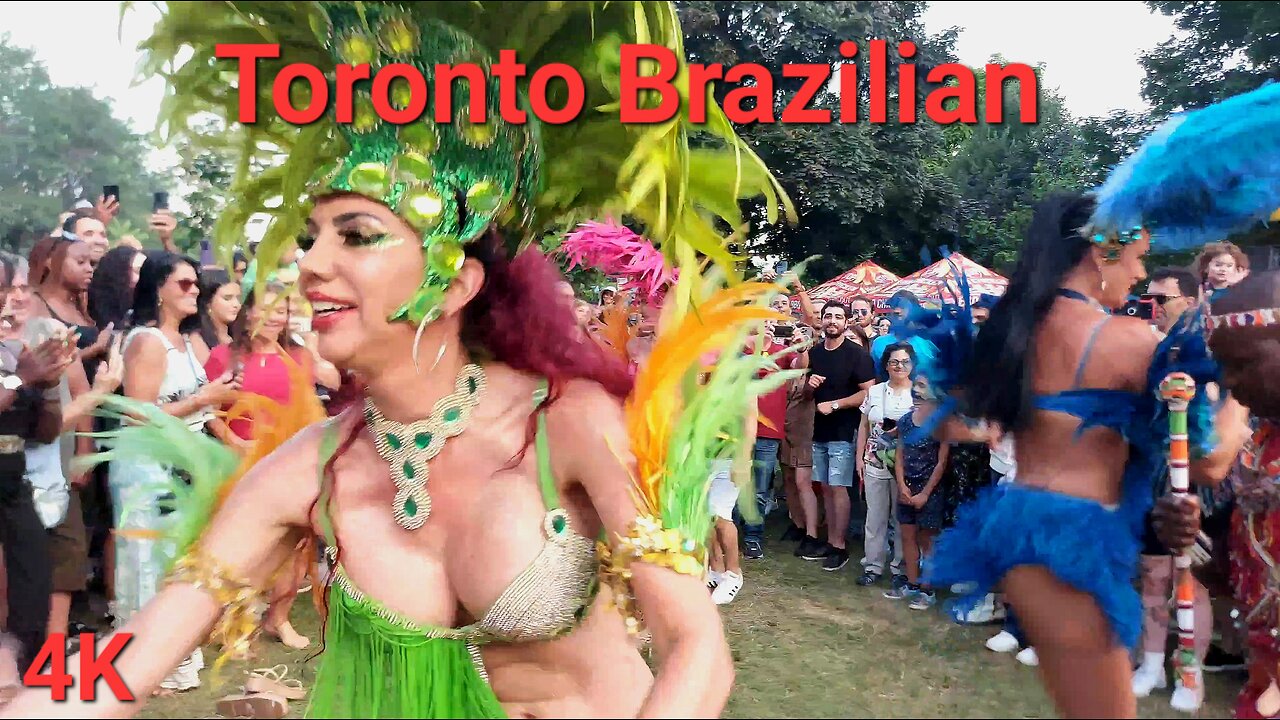 【4K】Toronto Brazilian 🇧🇷 celebration Canada 🇨🇦