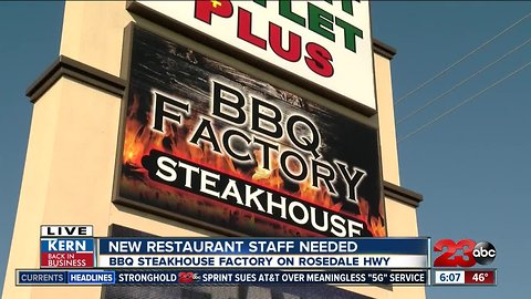 Kern Back In Business: New restaurant bringing new jobs