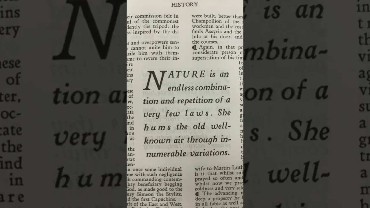 “NATURE is an endless combination and repetition of a very few laws.” 🌲📖 –Ralph Waldo Emerson