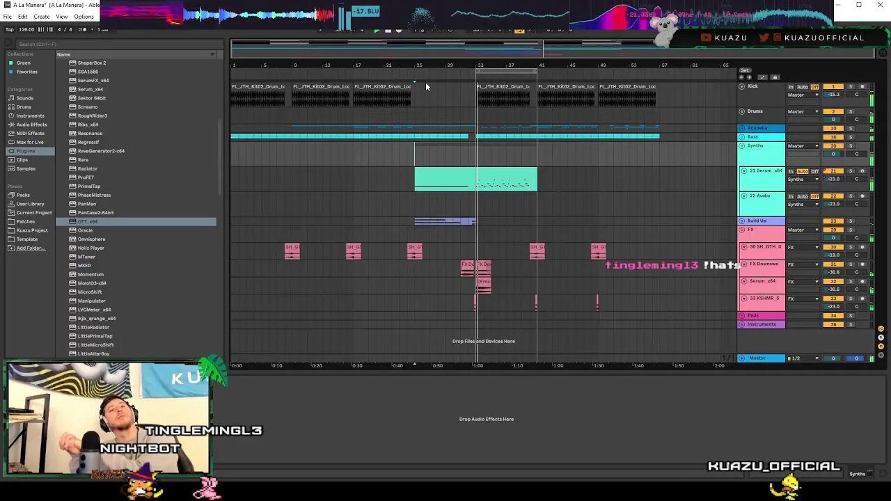 studio time!! working on 3 tracks tonight *_* [ABLETON]