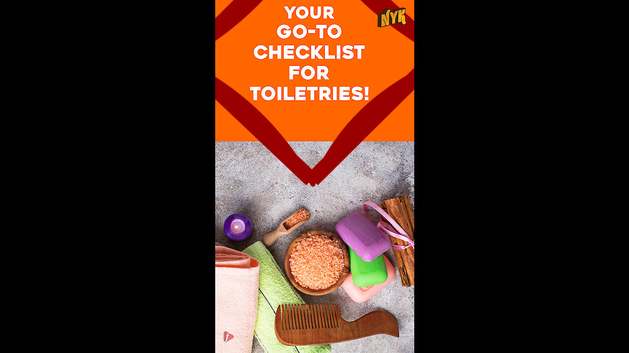 A Few Essential Toileteries in your travel kitty *