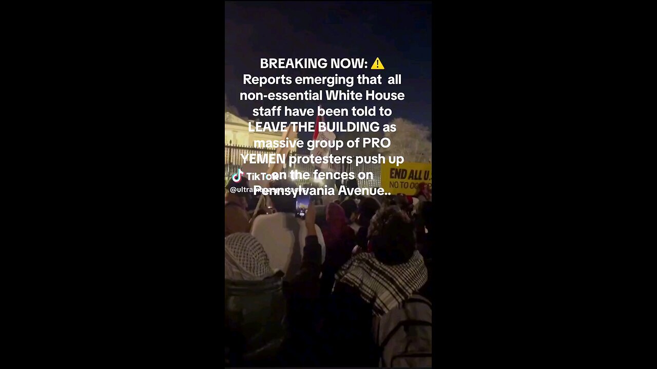 Pro Yemen protesters shutdown Whitehouse