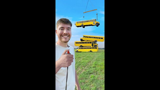 How Many School Buses Can We Stack?
