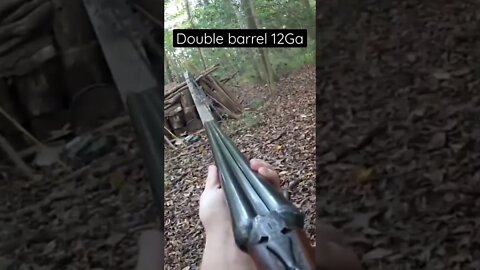 1st person view of a 12 gage shotgun's recoil