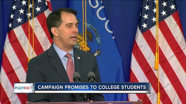 PolitiFact Wisconsin: Walker's promises to college students