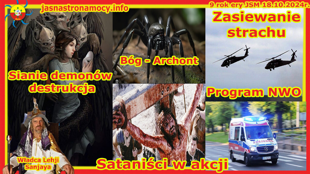 Sianie demonów destrukcja Bóg Archonot Zasiewanie strachu Program NWO Sataniści w akcji