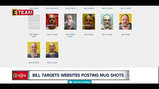 Bill targets websites posting mug shots