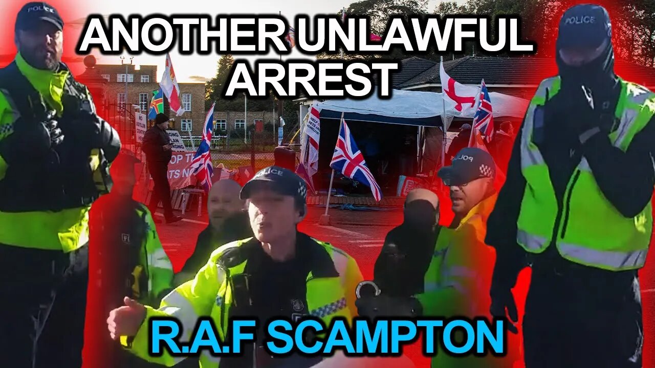 "Police" at it again Another unlawful arrest @ RAF Scampton #rafscampton #enoughisenough