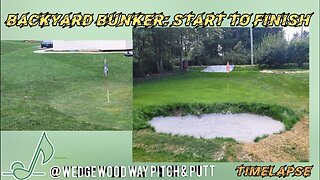 How we built a Sand Trap/Bunker in our Backyard [Full Timeplase]