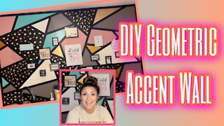 DIY Geometric Accent Wall