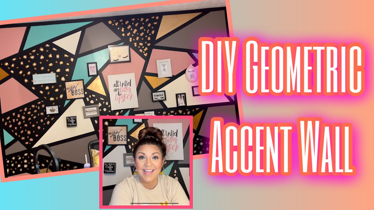 DIY Geometric Accent Wall