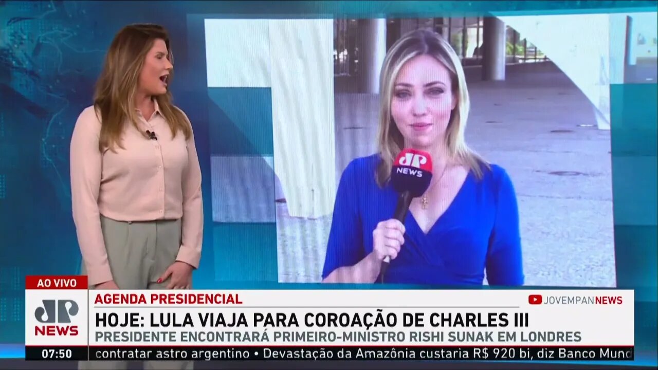 Lula viaja para Londres para coroação de Charles III nesta sexta-feira (05)