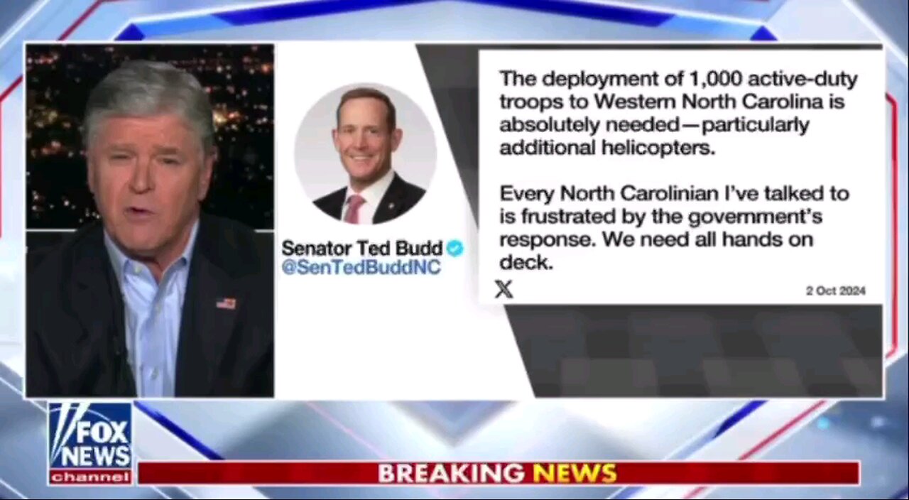 NC Senator Budd on the Helene cleanup effort