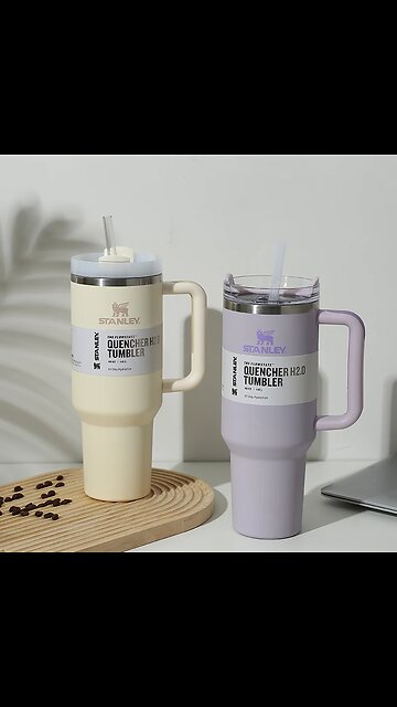 Stainless Steel Vacuum Insulated Tumbler with Lid and Straw