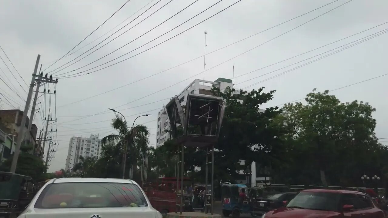 বন্ধগেট থেকে রেল গেট মোড় রাজশাহী সিটির সৌন্দর্য