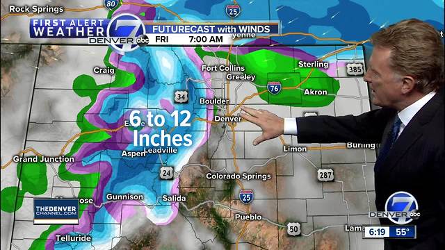 Wet weather in Denver - just in time for the Colorado Rockies' home opener on Friday