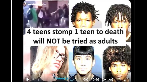 4 teens stomp 1 to death, charged as juvenile some say its race related