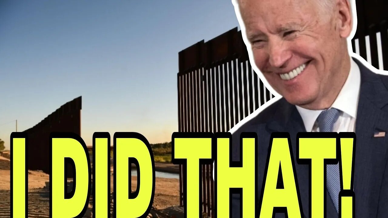 BIDEN CAUGHT SELLING OFF PIECES OF THE BORDER WALL