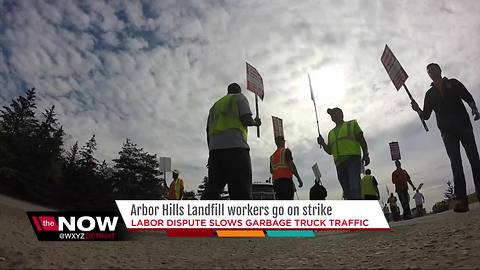 Arbor Hills landfill workers go on strike